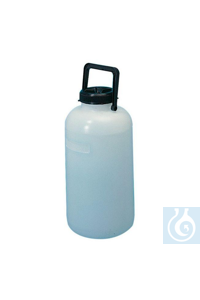 Voorraadfles brede hals HDPE 5000 ml Ø 167 x H 350, opening hals 85 mm Voorraadfles brede hals...